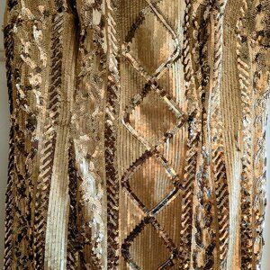 Sequin Gold Cocktail Dress by Adrianna Papell